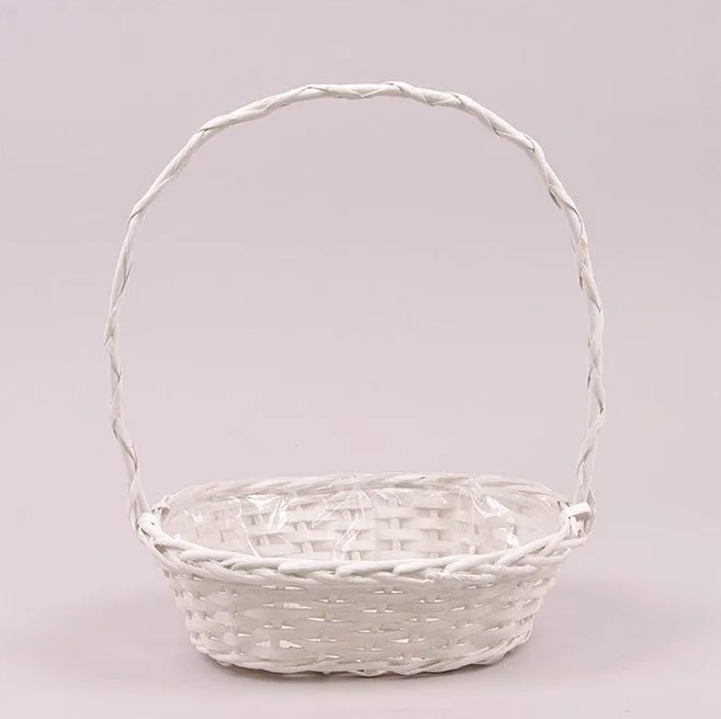 Корзина из лозы Flora Белый (41963)