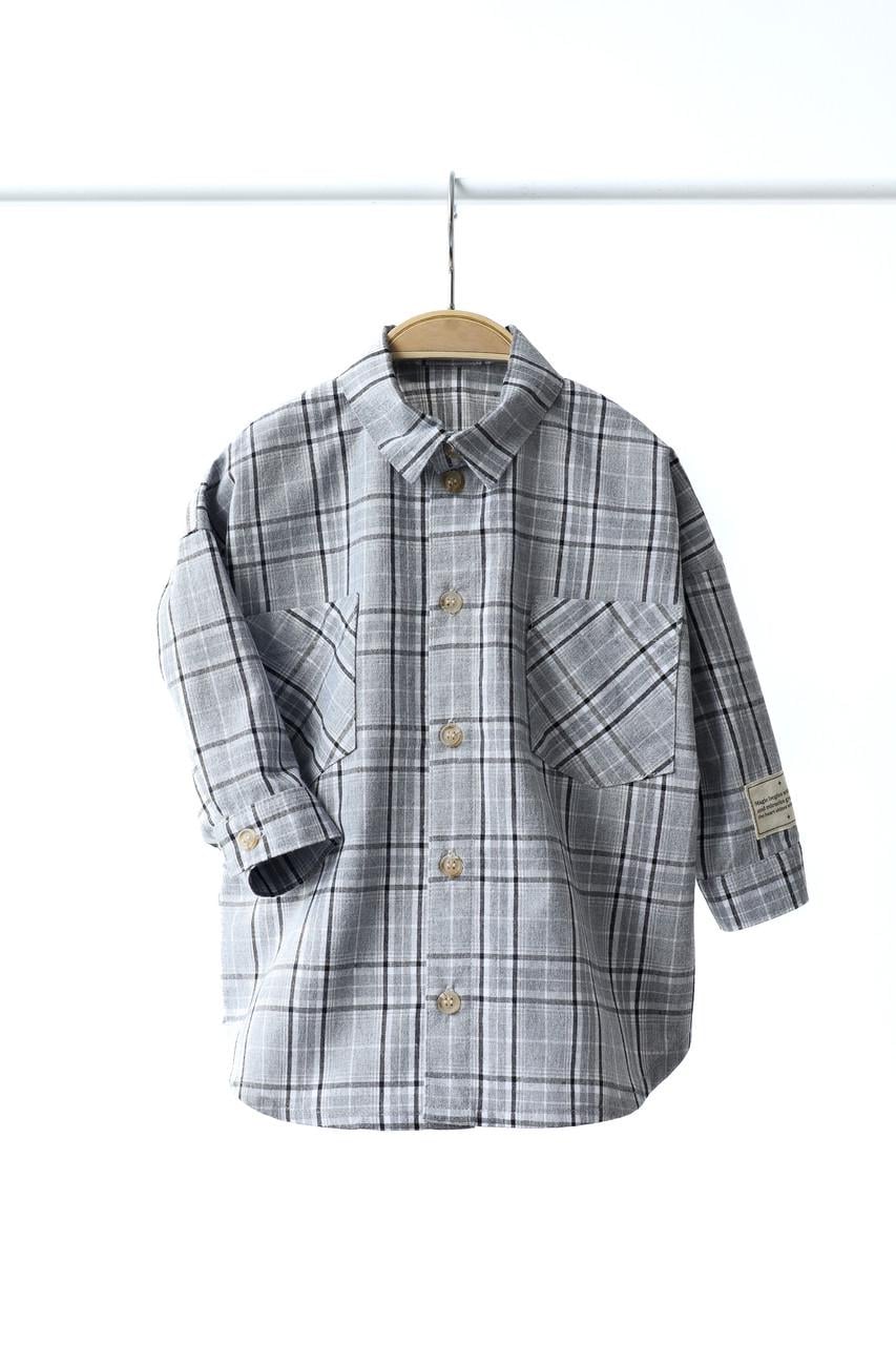 Сорочка дитяча Mag Baby Aldo 104 см 3-4 роки Сірий (2860586032)