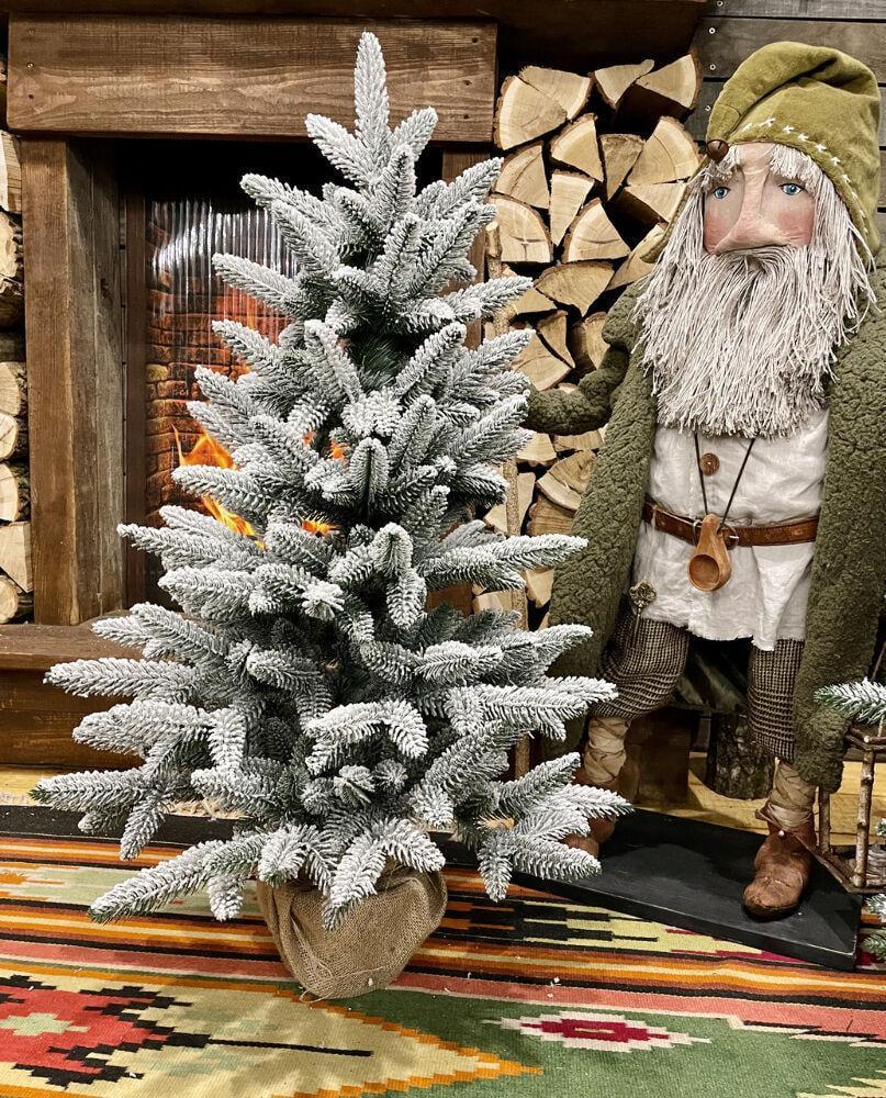 Ялинка лита Classic в мішковині 90 см Засніжений (210N/90/GS) - фото 3 Ялинка лита Classic в мішковині 90 см Засніжений (210N/90/GS) - фото 3