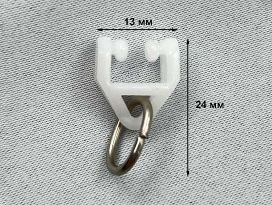 Бігунки Quadrum Мікро для профільних карнизів 50 шт. Білий - фото 2