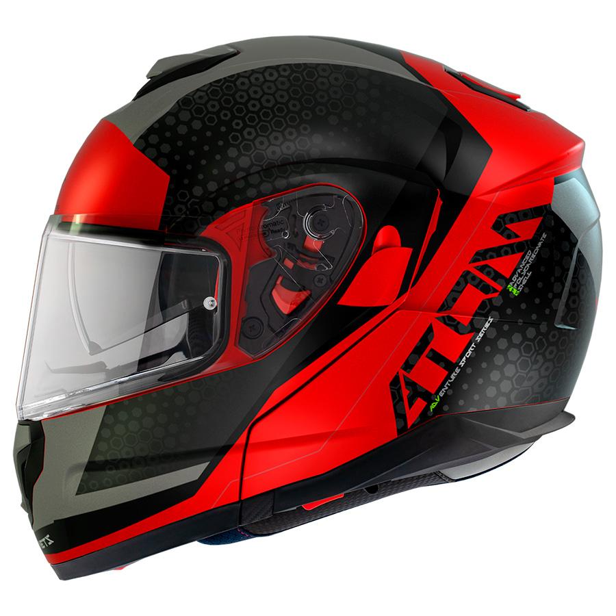 Мотошлем MT HELMETS ATOM SV Adventure A5 S Matt Red (21875)