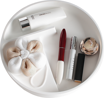 Тарілка для косметики VOLLE Solid surface кам'яна 280x45 мм (18-40-137)