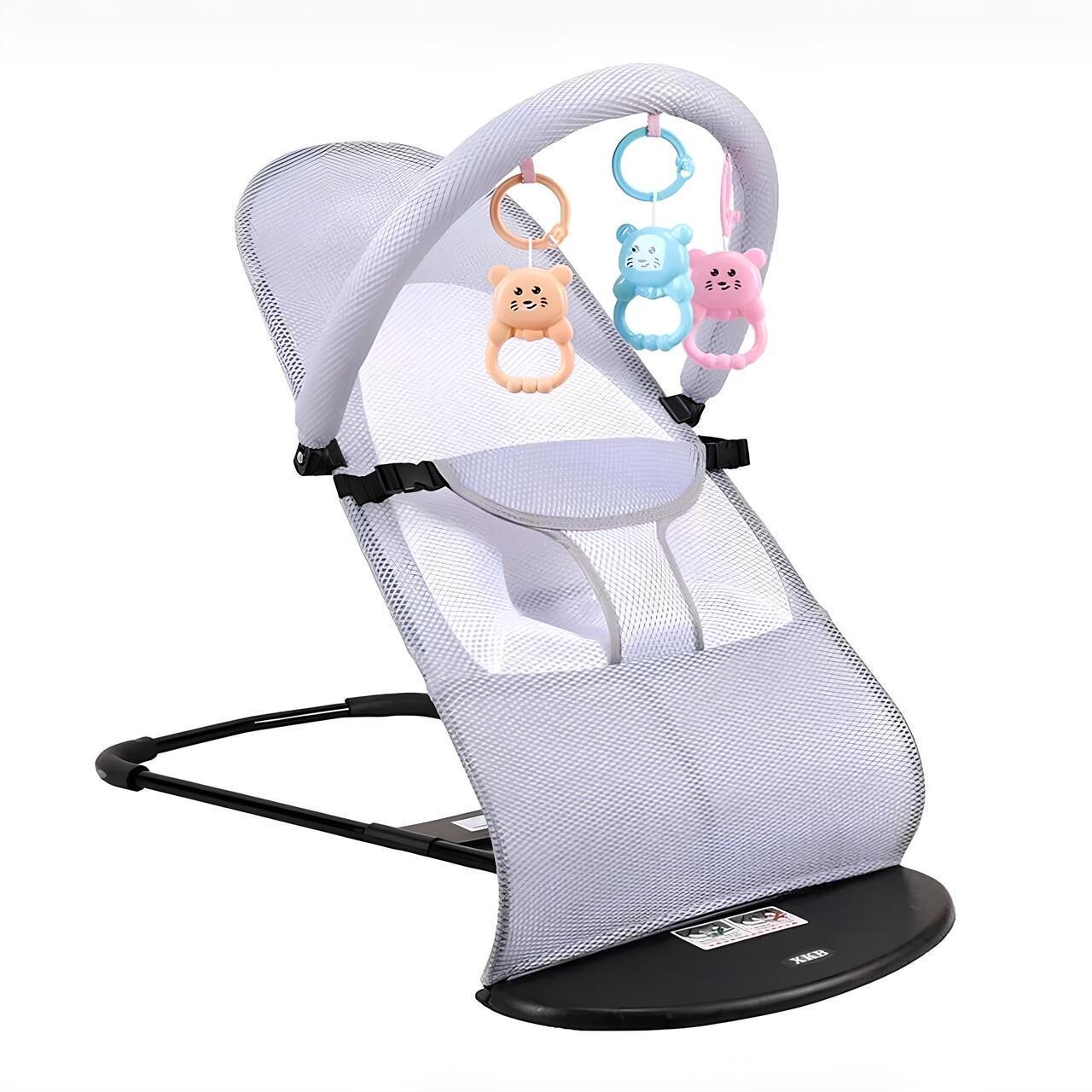 Шезлонг качели детский убаюкивающий центр для детей новорожденных кресло качели детское для младенцев (1752045083459)