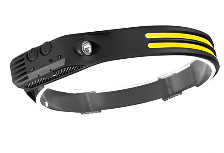 Фонарик налобный светодиодный BL-W689-LM+2COB датчик движения Li-Ion аккумулятор ЗУ Type-C (55488)