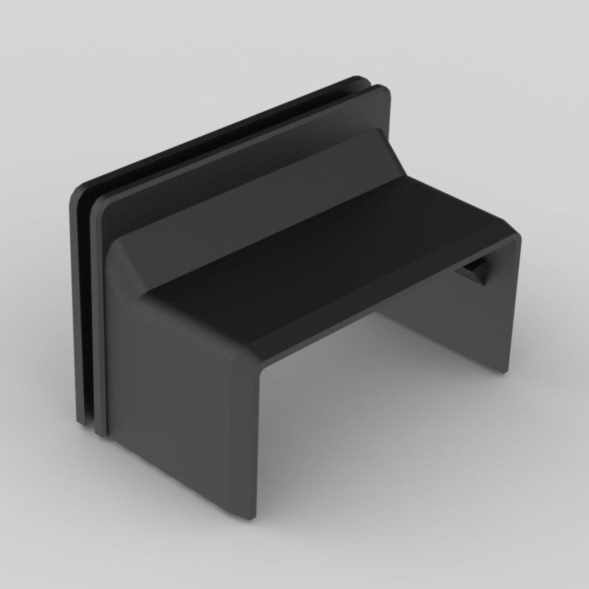 Соединитель переходной KOPOS для коробки LK 80x28 ПВХ Черный (8639_FB)