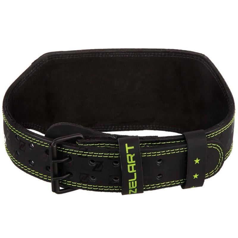 Пояс атлетический кожаный Zelart VL-3342 XL Черный (DR003995) - фото 2