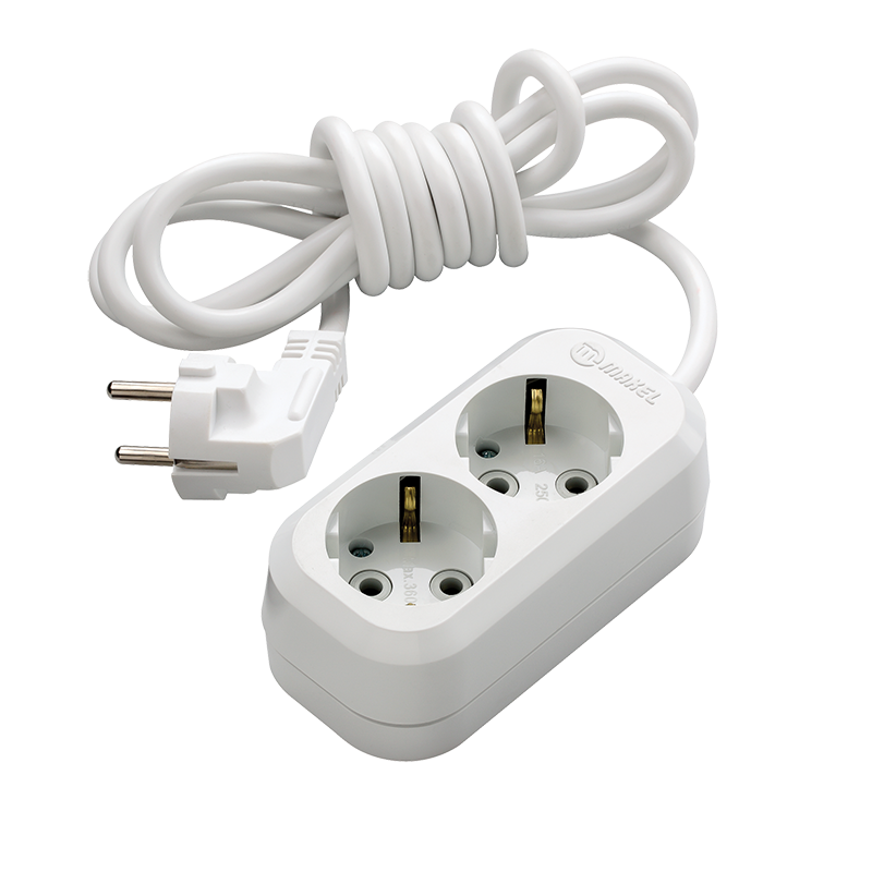 Удлинитель Makel с заземлением 2 гнезда 2 м (1338166202)