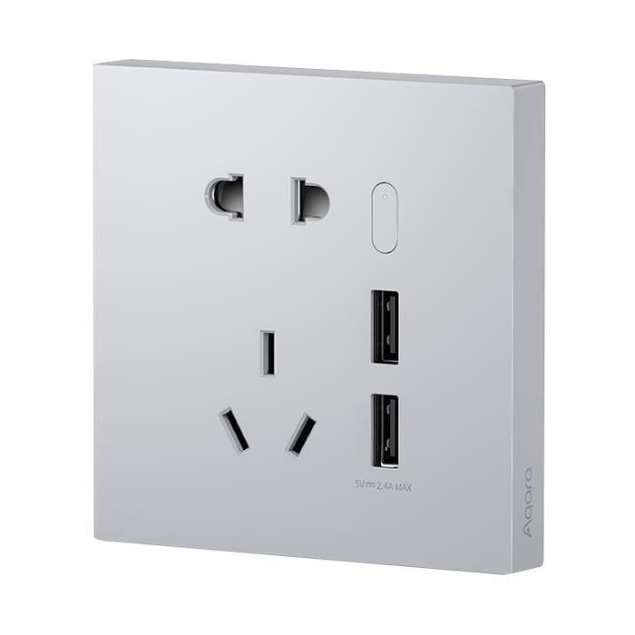 Розетка Aqara H1 Smart Socket USB Zigbee 3.0 White (QBCZ15LM)