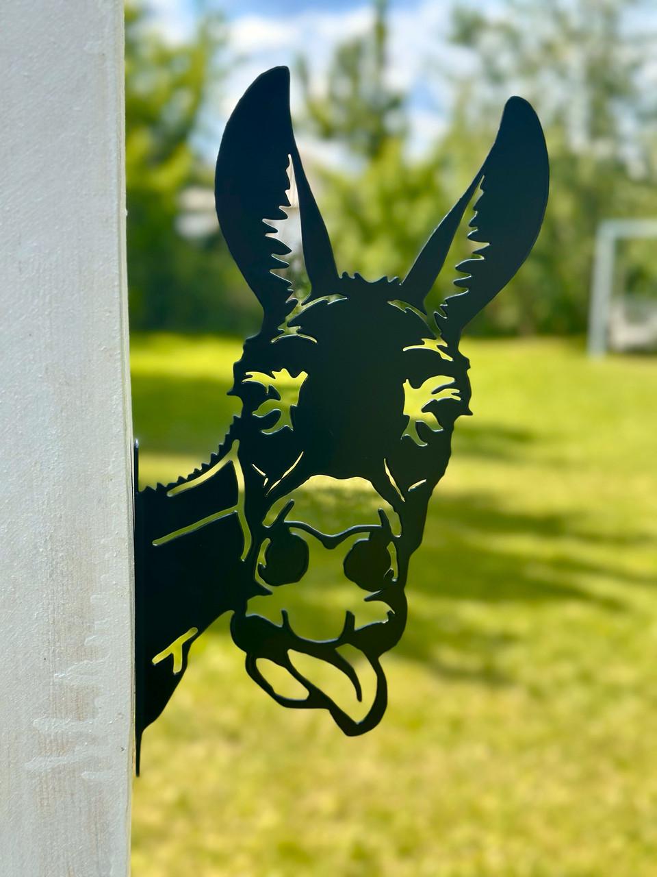 Садовая фигура Осел металлический для дерева/беседки/террасы/сада/подворья (DCR018) - фото 2 Садовая фигура Осел металлический для дерева/беседки/террасы/сада/подворья (DCR018) - фото 2