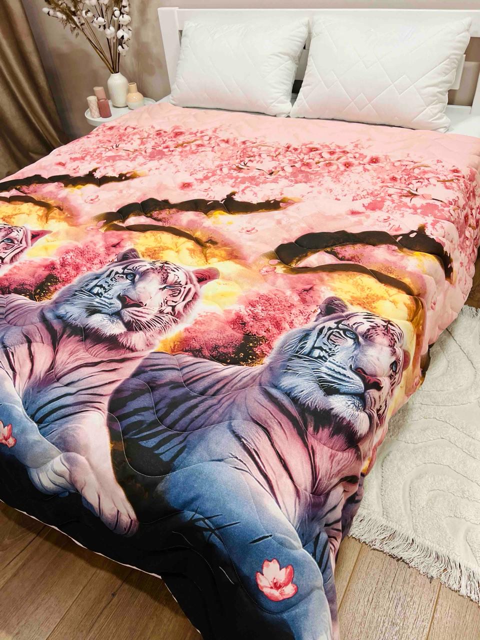 Одеяло летнее двухстороннее с рисунком полутораспальное 150x210 см Бордовый (27455709) - фото 2 Одеяло летнее двухстороннее с рисунком полутораспальное 150x210 см Бордовый (27455709) - фото 2