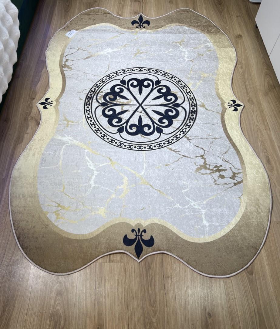 Килим безворсовий Gold Kilim на силіконовій основі з мікровелюру 120x180 см (1008-03)