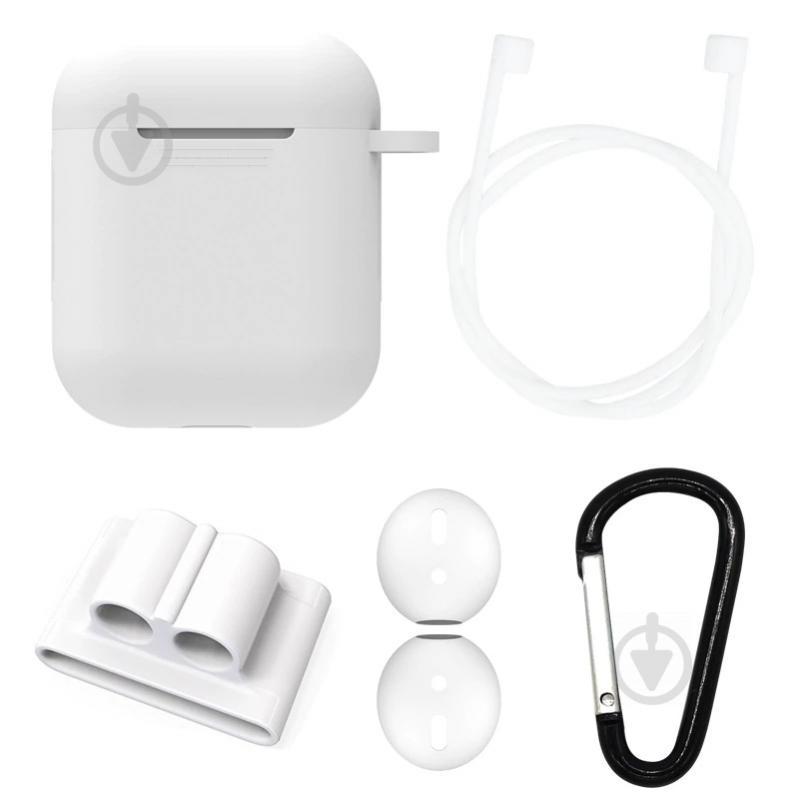 Чехол силиконовый DS Case для Apple AirPods/ AirPods 2 White (343532331)