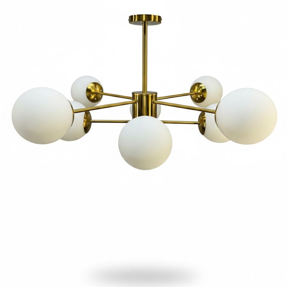 Люстра на 8 плафонів 9586/4+4 AB (31434165)