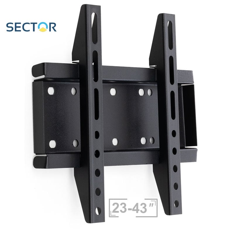 Кріплення для ТВ SECTOR TV20F кронштейн настінний 23-43" Black (26832137) - фото 2 Кріплення для ТВ SECTOR TV20F кронштейн настінний 23-43" Black (26832137) - фото 2