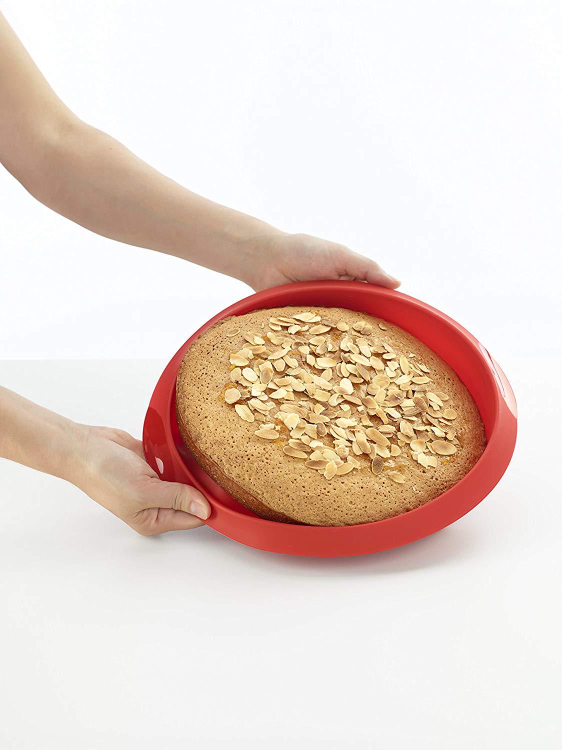 Форма для выпечки пирога Lekue силиконовая 24 см Красный - фото 2 Форма для выпечки пирога Lekue силиконовая 24 см Красный - фото 2