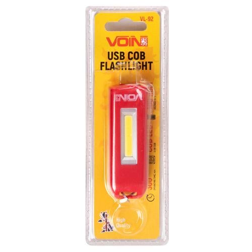 Фонарик-брелок Voin VL-92 0,5 W COB АКБ 100 mAh (419161)