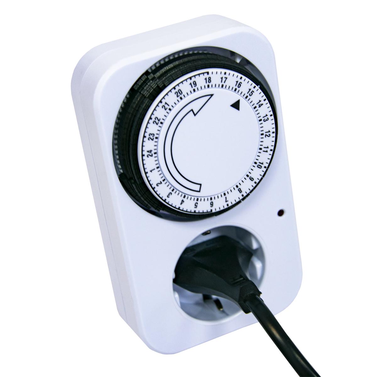 Розетка с таймером Programmer Timer TG-14A 16A Белый (1008858-White) - фото 2