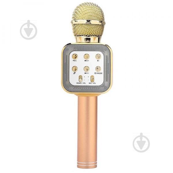 Беспроводной микрофон-караоке WS-1818 Gold