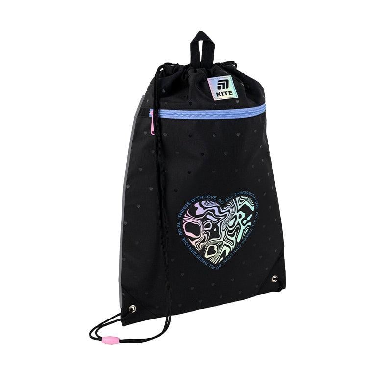 Сумка для обуви KITE Love is 46x33 см Черный (K25-601M-5)