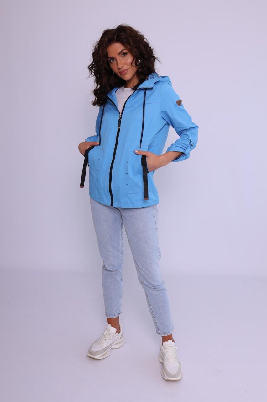 Женская летняя куртка L Голубой