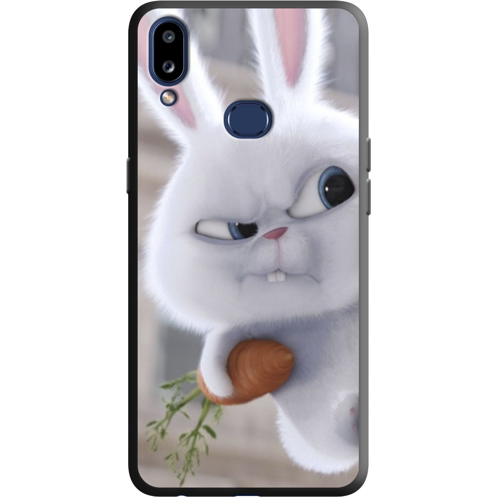 Чехол Boxface Samsung A107 Galaxy A10s Rabbit Snowball Черный силикон (37944-up1116-38151)