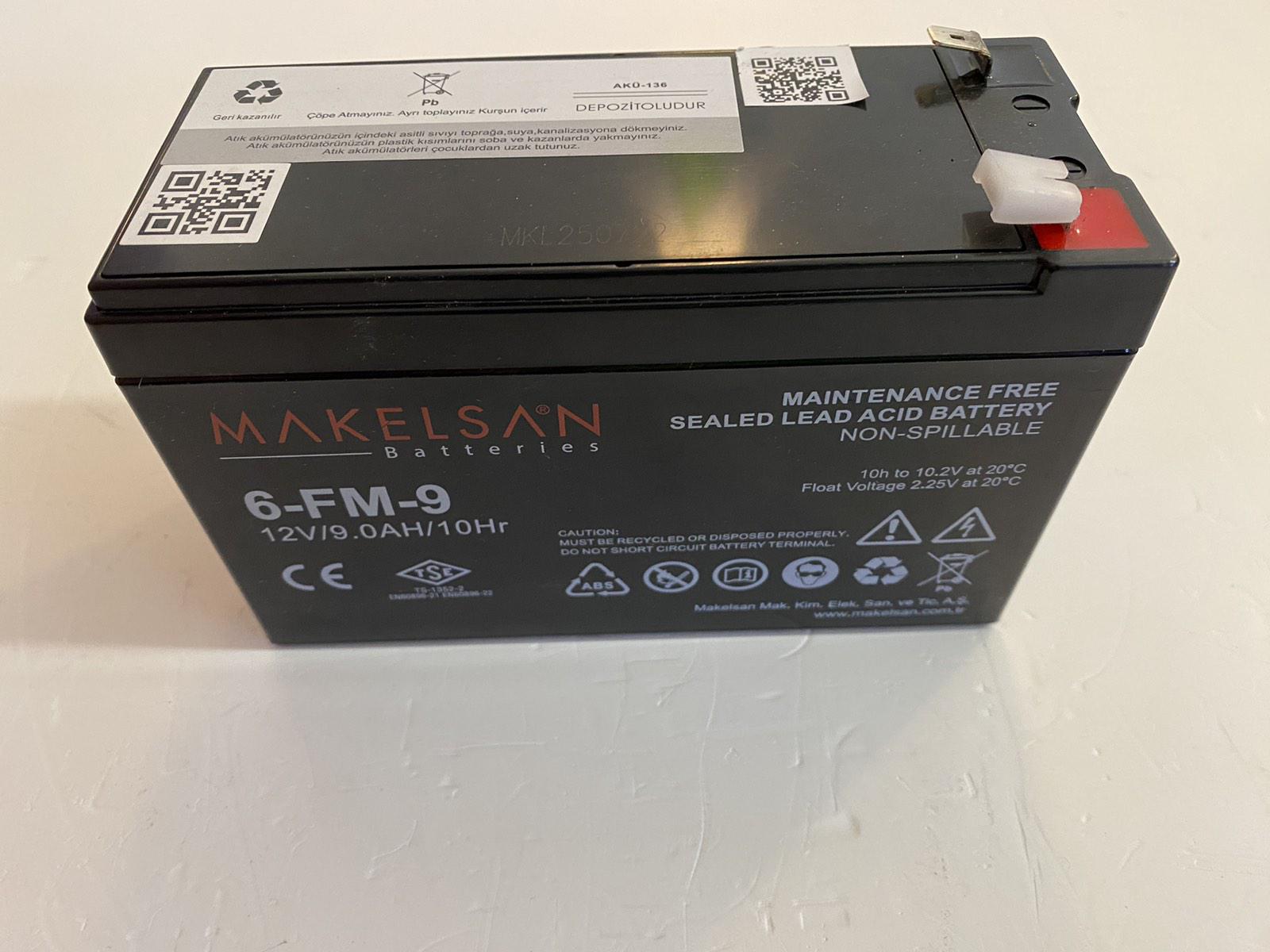 Акумуляторна батарея Makelsan AGM 6-FM-9 Case Q10 12V 150 151х65х94 мм 2,45 кг Grey - фото 2