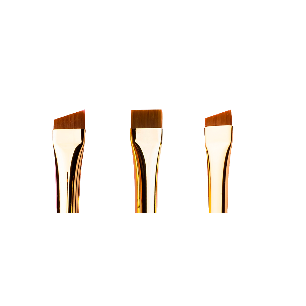 Набор кистей для покраски бровей Zola BROW BRUSHES UKRAINIAN EDITION 3 шт.