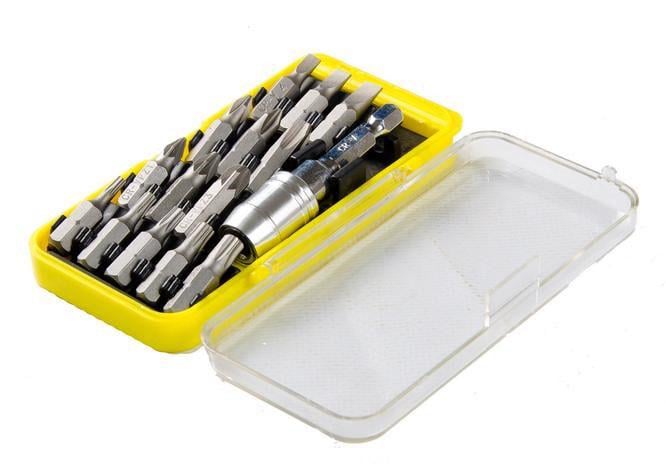 Насадки отвёрточные Mastertool GM CrV набор с держателем 15 шт. (12612)