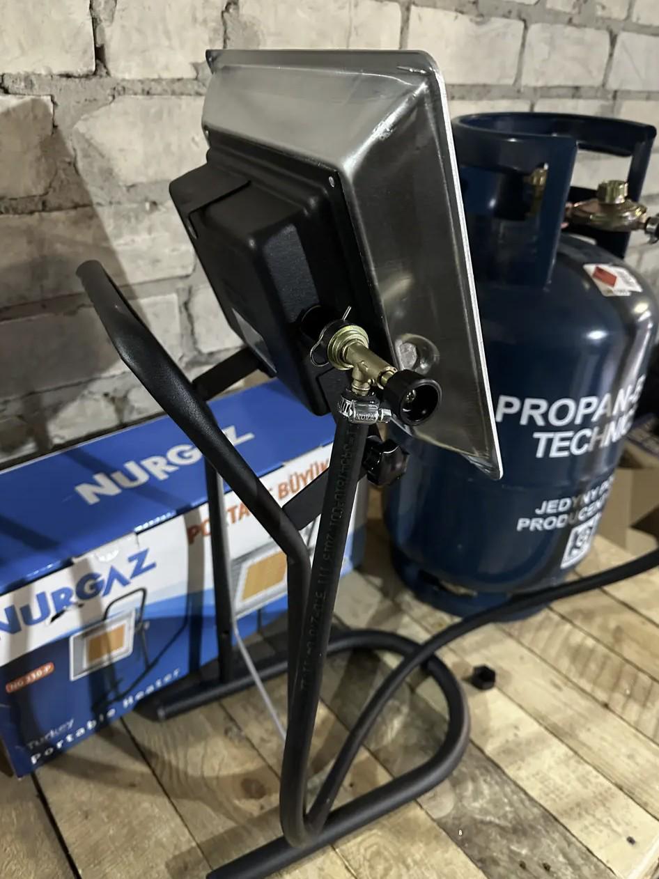 Обогеватель газовый 2в1 с баллоном 3.5 кВт 27 л - фото 2