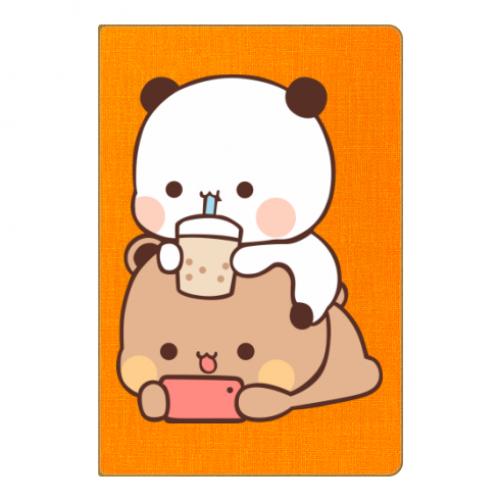 Блокнот Сhilling Bubu and Dudu А5 на резинке 112 листов в линию Оранжевый (15760952-9-193866)