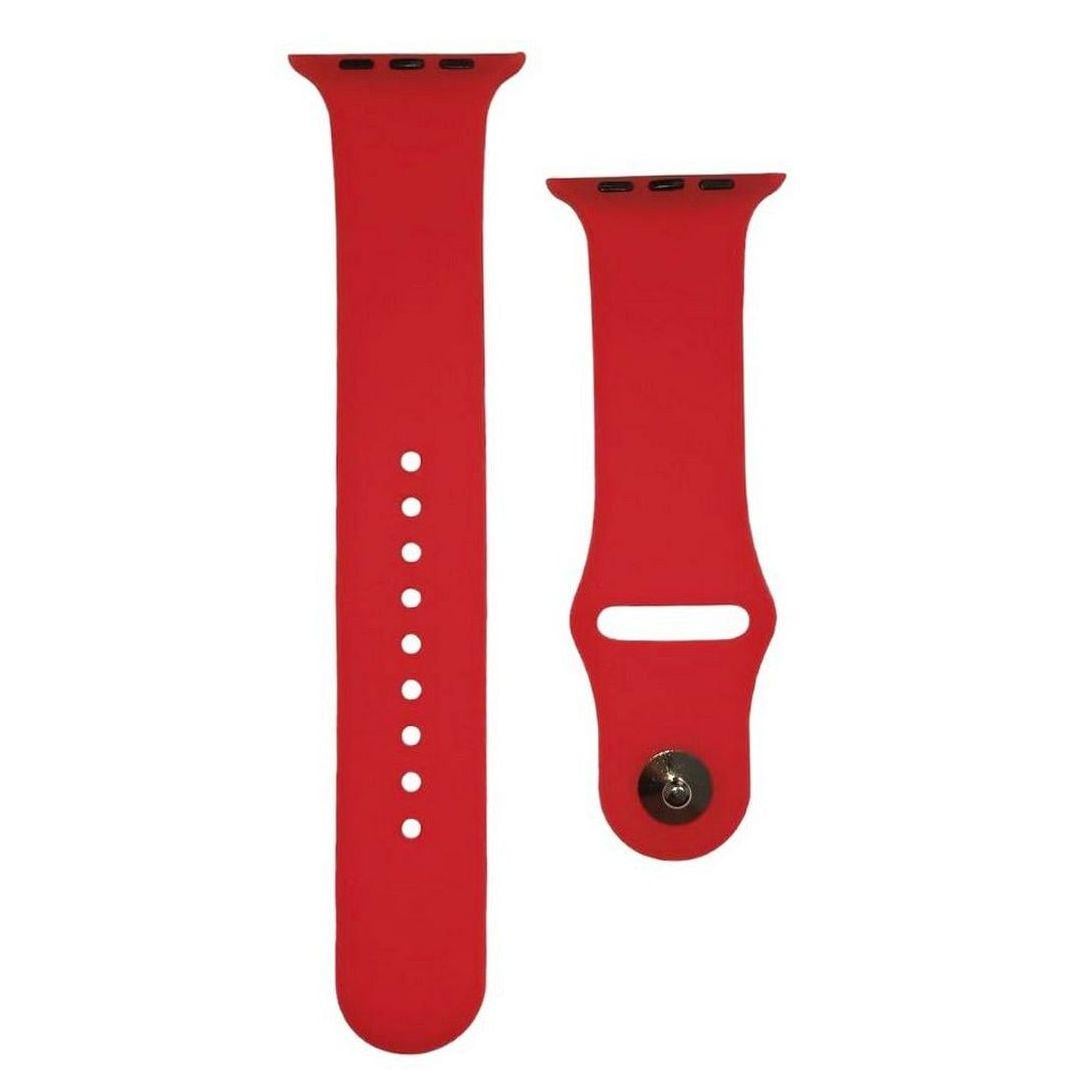 Ремешок силиконовый для Apple Watch 42/44/45/49 мм Red