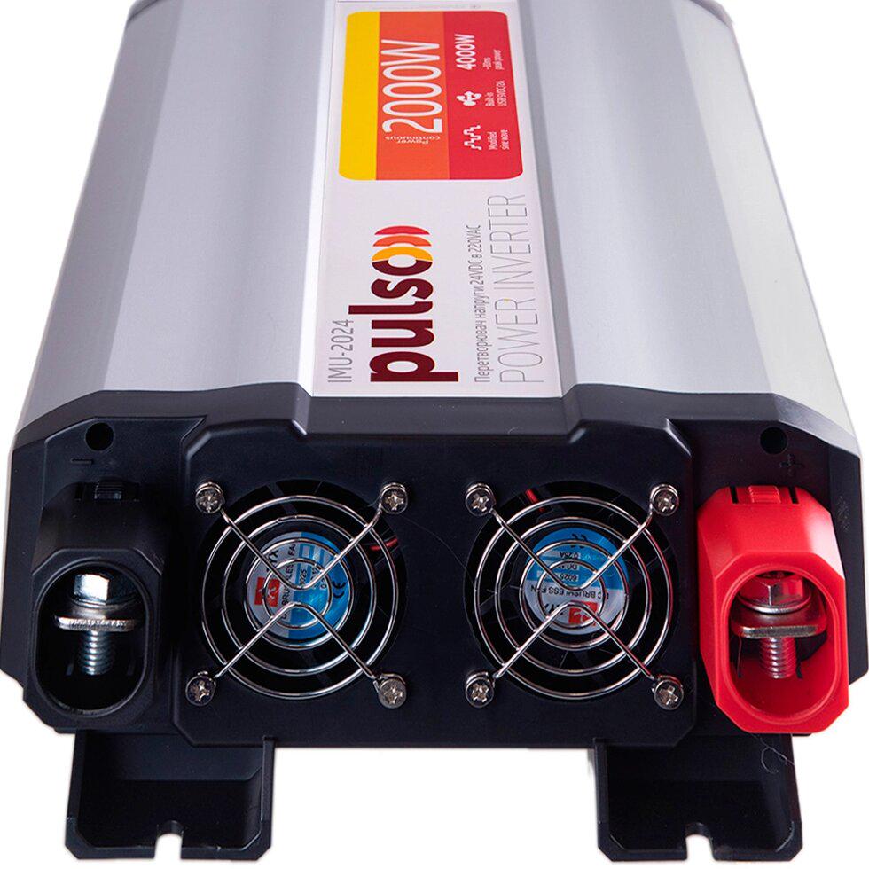 Автомобільний інвертор PULSO IMU-2024 24V-220V/2000W/USB-5VDC2.0A модифікований синус/клеми (IMU-2024) - фото 2 Автомобільний інвертор PULSO IMU-2024 24V-220V/2000W/USB-5VDC2.0A модифікований синус/клеми (IMU-2024) - фото 2