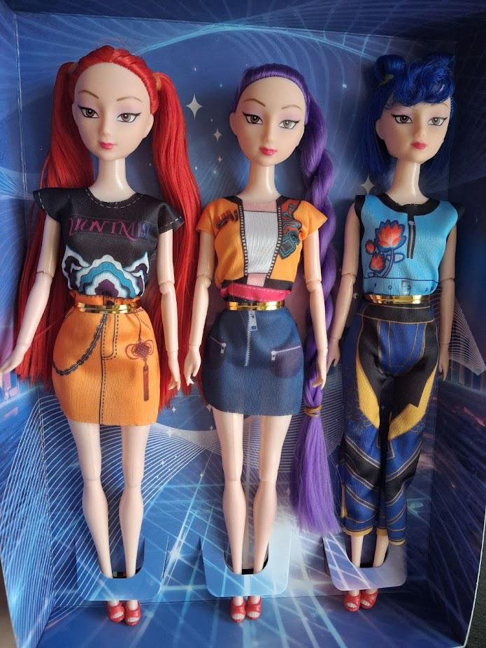 Набор музыкальных кукол KPop Охотницы на демонов Руми/Зои/Мера 3 шт.