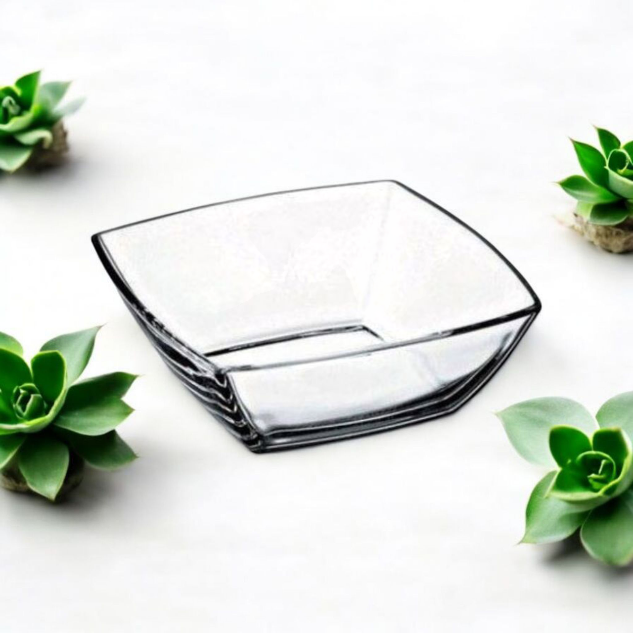 Набір салатників Pasabahce Tokio 53066-6 160х160 мм Прозорий (2584462657) - фото 2 Набір салатників Pasabahce Tokio 53066-6 160х160 мм Прозорий (2584462657) - фото 2