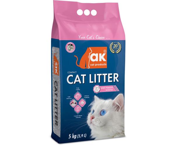 Наповнювач бентонітовий AK Compact Cat Litter Дитяча комбінована присипка 5 кг - фото 2