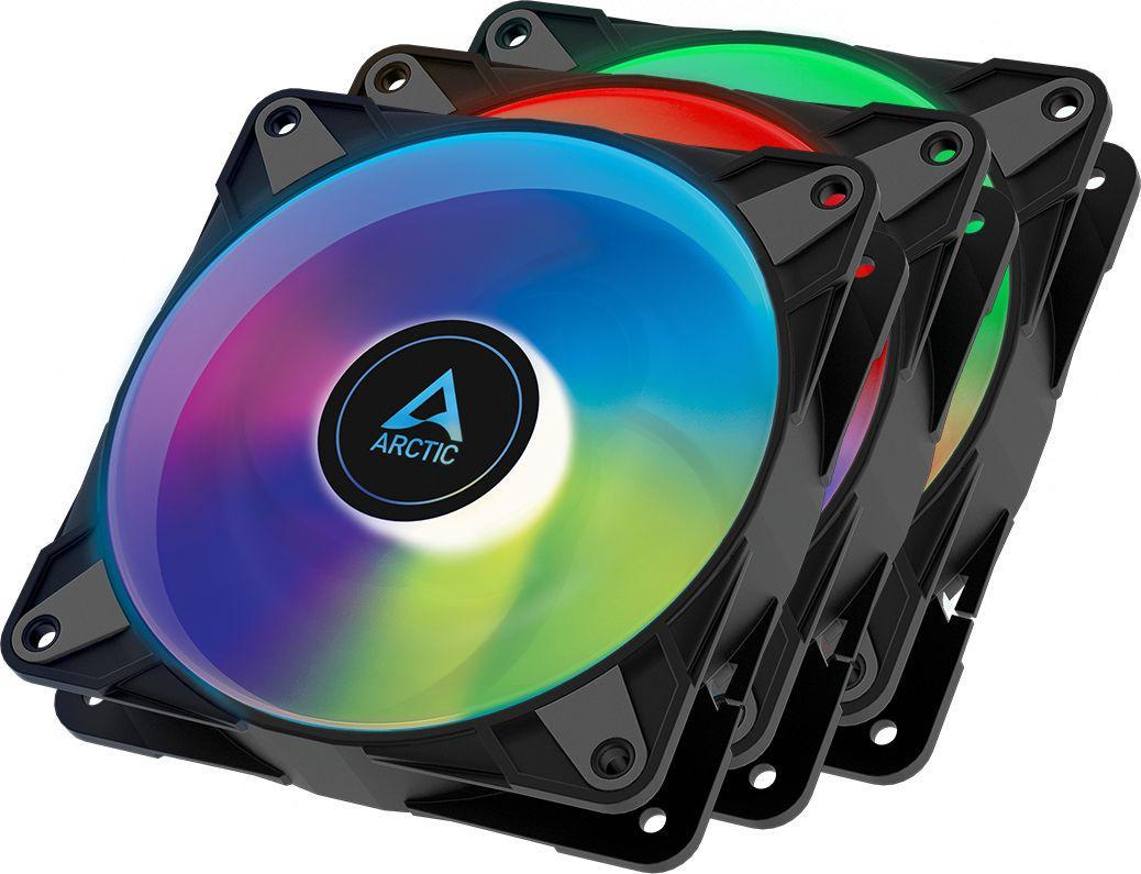 Вентилятор Arctic P12 PWM PST A-RGB 0dB 3-Fan Pack Black (ACFAN00232A)