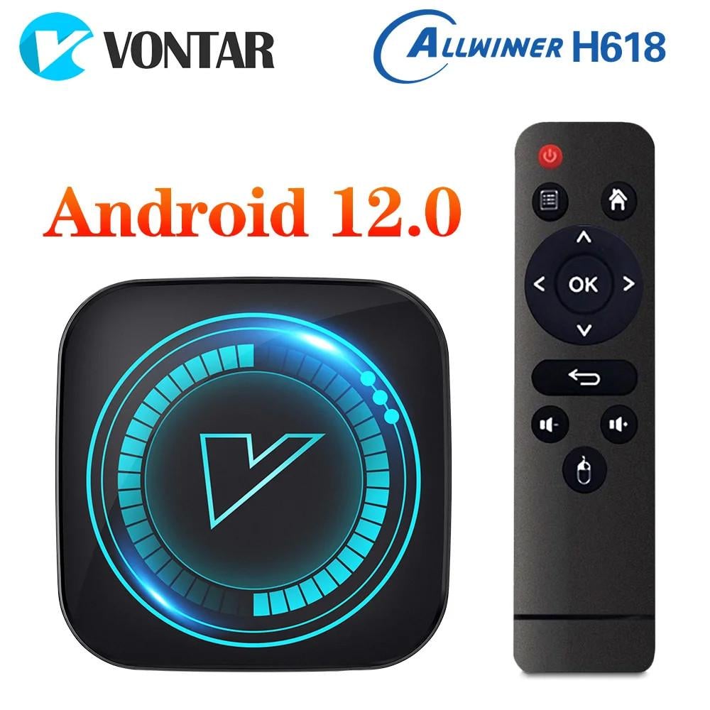 ᐉ Cмарт-ТВ приставка Vontar H618 8K 4/32 Гб Android 12 для