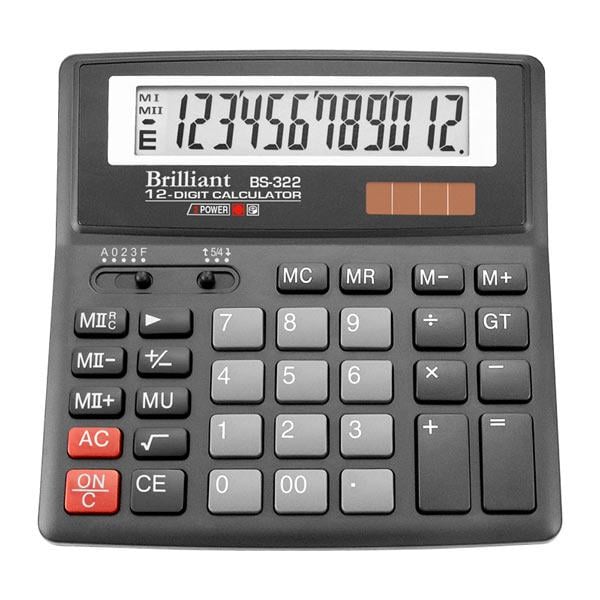 Калькулятор Brilliant 12-розрядний (BS-322)
