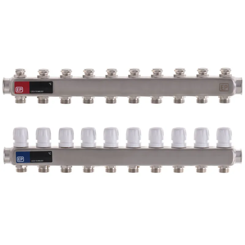 Коллекторный блок с термостатическими клапанами Europroduct EP.S1100-10 1"x10 (EP4997)