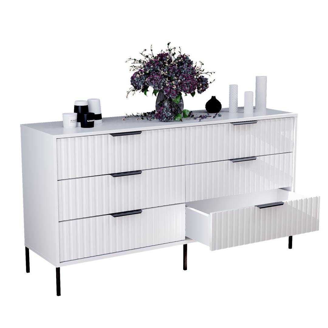 Комод DiPortes Атланта А-04 150/80/42 см Белый матовый (01196) - фото 2