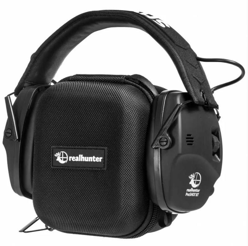 Навушники активні Realhunter Active ProSHOT BT Bluetooth професійні Чорний (EM030 BLACK) - фото 2