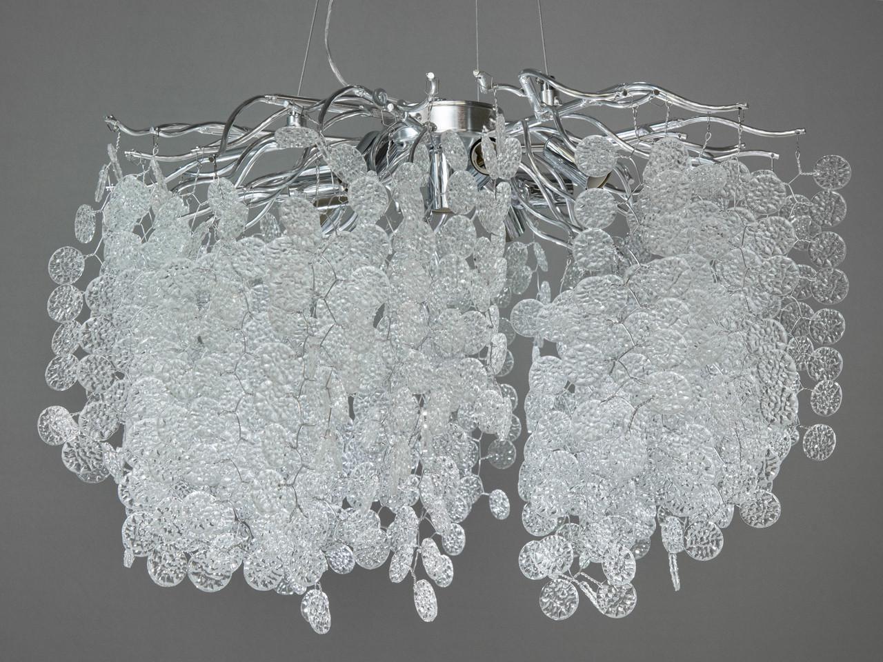 Люстра хрустальная EcoLed 602-600CH Серебрянный