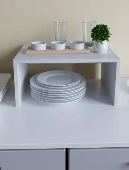 Полиця для мікрохвильової печі Білий (Мікро-6-1) - фото 2 Полиця для мікрохвильової печі Білий (Мікро-6-1) - фото 2