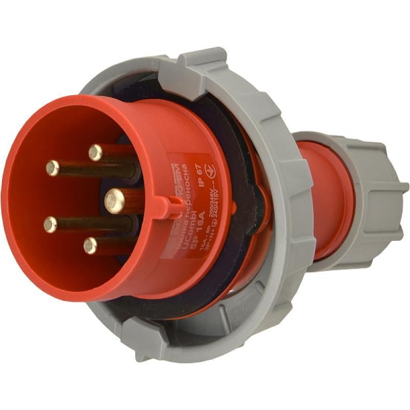 Вилка переносная АСКО-УКРЕМ полиамид серии UCombi 5P 16А IP 67 (A0080010114)