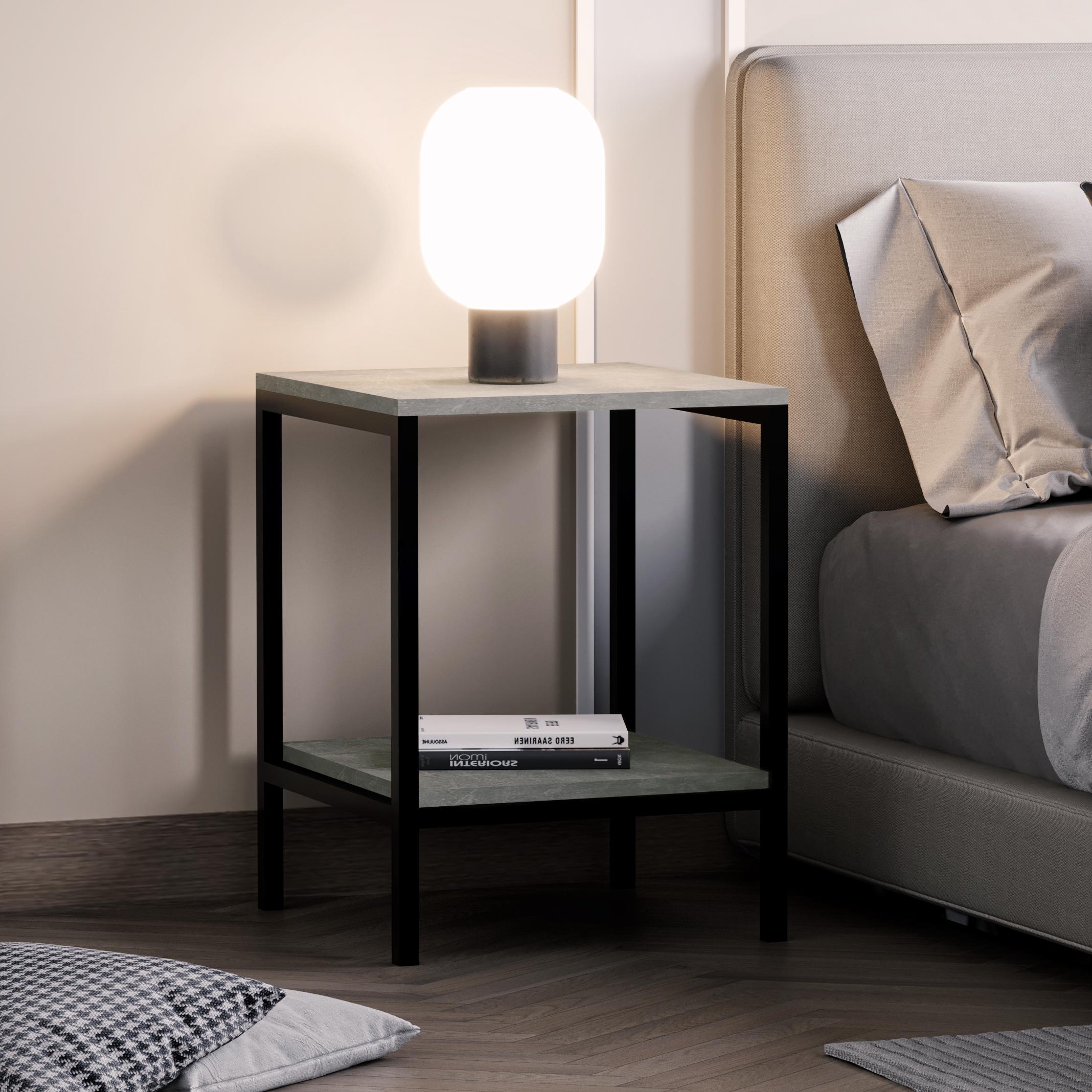 Тумба прикроватная N-15 400х400х532 мм Бетон Тумба прикроватная N-15 400х400х532 мм Бетон