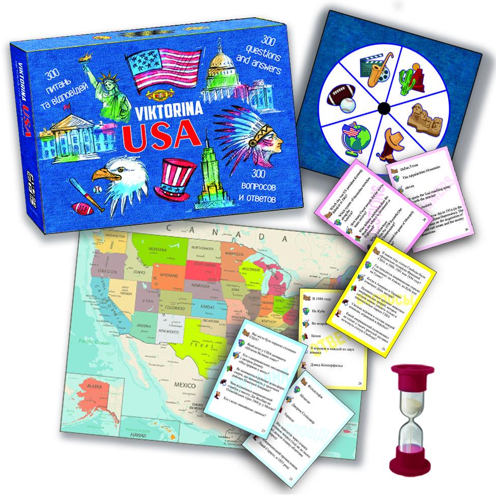 Настільна гра Майстер Вікторина США Різнокольоровий (SR-113-N-600)