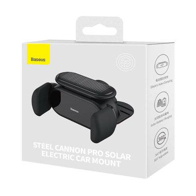 Автотримач для телефону BASEUS Steel Cannon Pro Solar Electric Black (Т-132) - фото 7 Автотримач для телефону BASEUS Steel Cannon Pro Solar Electric Black (Т-132) - фото 7