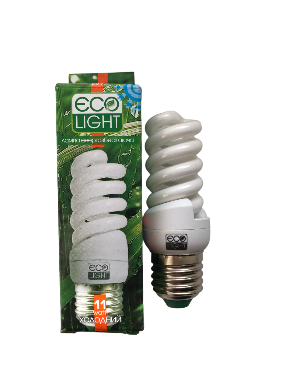 Лампа енергозберігаюча Eco Light 11 W E27 6500К Білий холодний