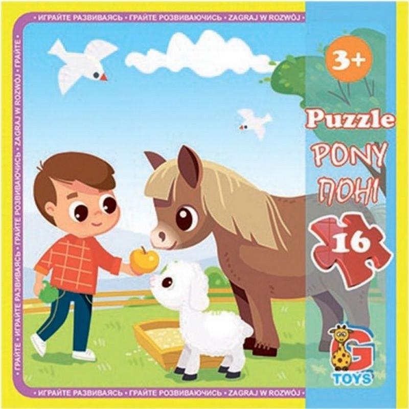 Пазлы детские картонные G-Toys Ферма 16 эл. (IP-177-P-1011)