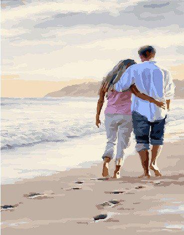 Картина по номерам Brushme "Вдвоем по берегу моря" (GX23618) Картина по номерам Brushme "Вдвоем по берегу моря" (GX23618)